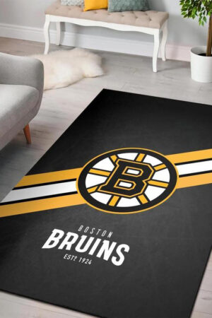 Boston Bruins Rug Living Room Carpet Regtangle Carpet Floor Decor