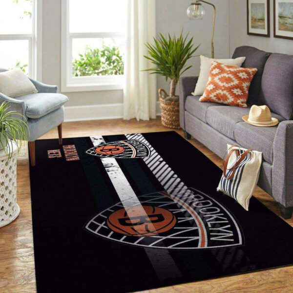 Brooklyn Nets Rug Living Room Carpet Regtangle Carpet Floor Decor