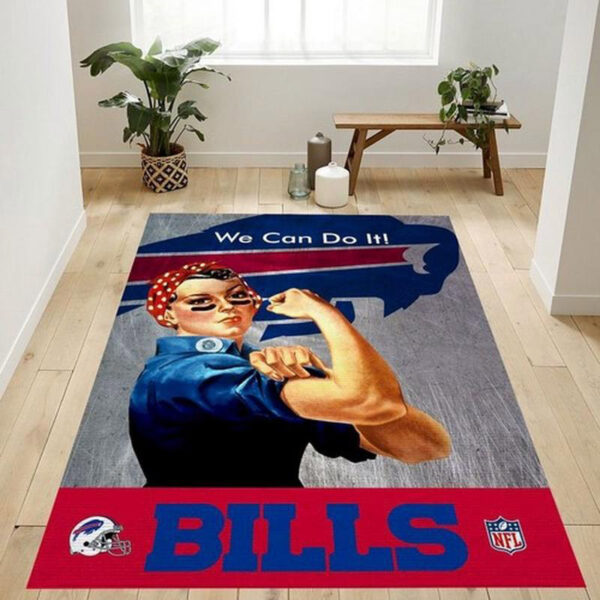 Buffalo Bills Area Rug Bath Rug Floor Rug Regtangle Carpet