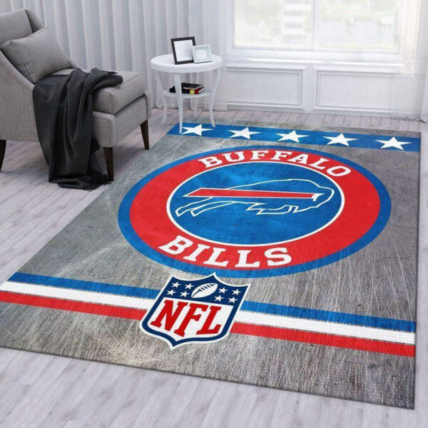 Buffalo Bills Area Rug Living Room Rug Floor Rug Regtangle Carpet