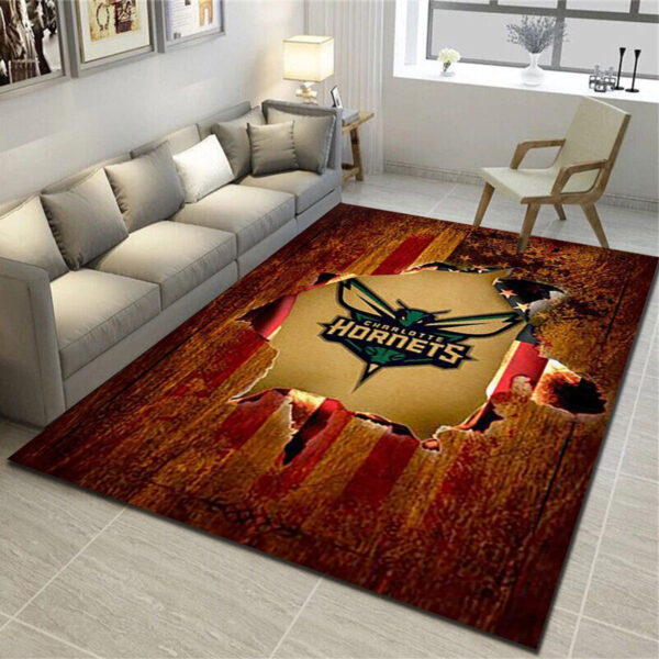 Charlotte Hornets Rug Living Room Carpet Regtangle Carpet Floor Decor