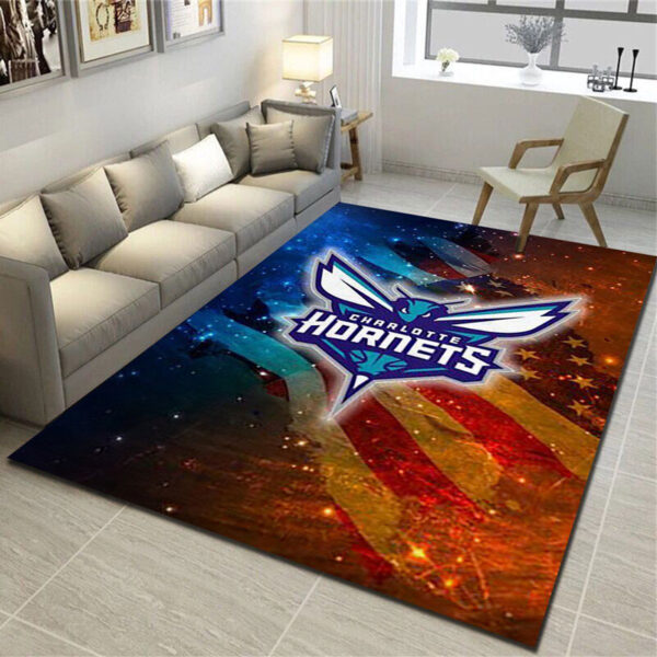 Charlotte Hornets Rug Living Room Carpet Regtangle Carpet Floor Decor