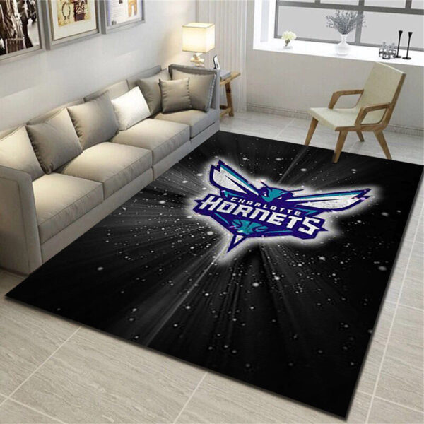 Charlotte Hornets Rug Living Room Carpet Regtangle Carpet Floor Decor