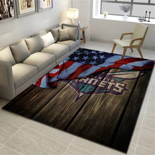 Charlotte Hornets Rug Living Room Carpet Regtangle Carpet Floor Decor