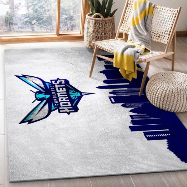 Charlotte Hornets Rug Living Room Carpet Regtangle Carpet Floor Decor