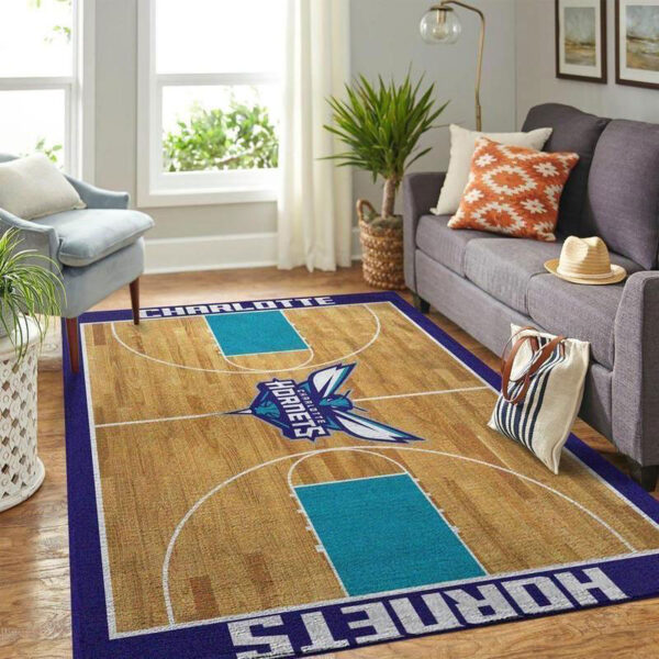 Charlotte Hornets Rug Living Room Carpet Regtangle Carpet Floor Decor