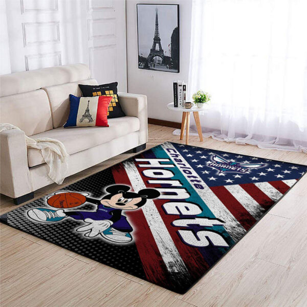 Charlotte Hornets Rug Living Room Carpet Regtangle Carpet Floor Decor