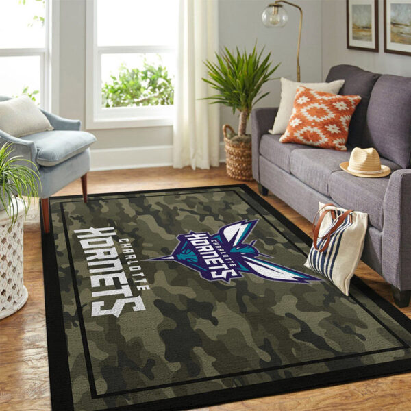 Charlotte Hornets Rug Living Room Carpet Regtangle Carpet Floor Decor