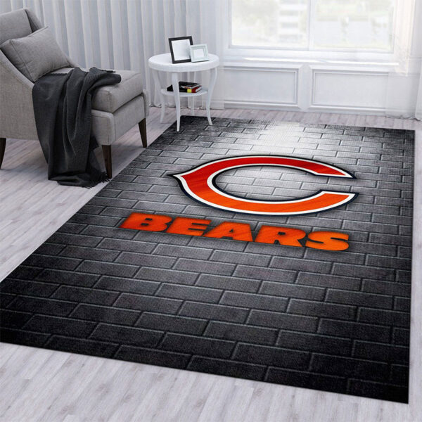 Chicago Bears Area Rug Bath Rug Floor Rug Regtangle Carpet