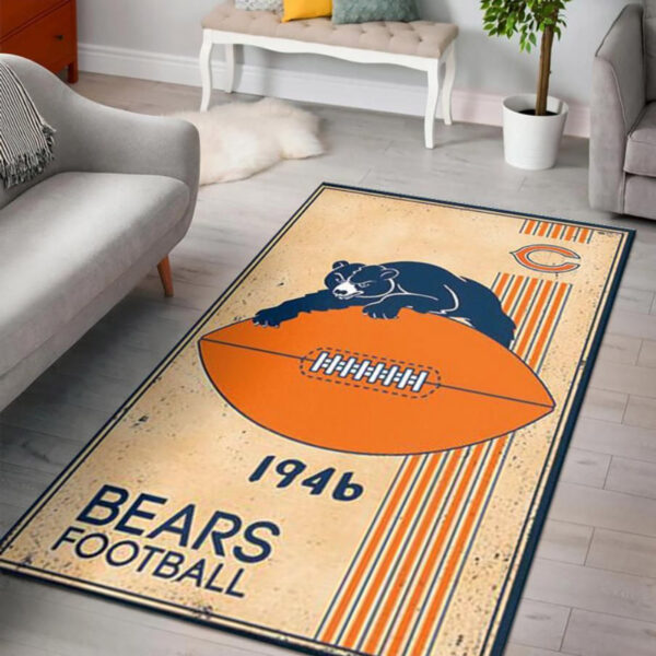 Chicago Bears Area Rug Living Room Rug Floor Rug Regtangle Carpet