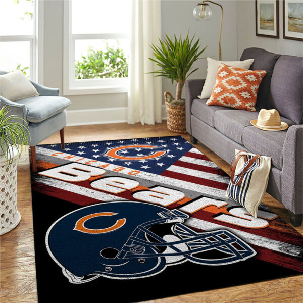 Chicago Bears Carpet Bath Rug Floor Rug Regtangle Carpet