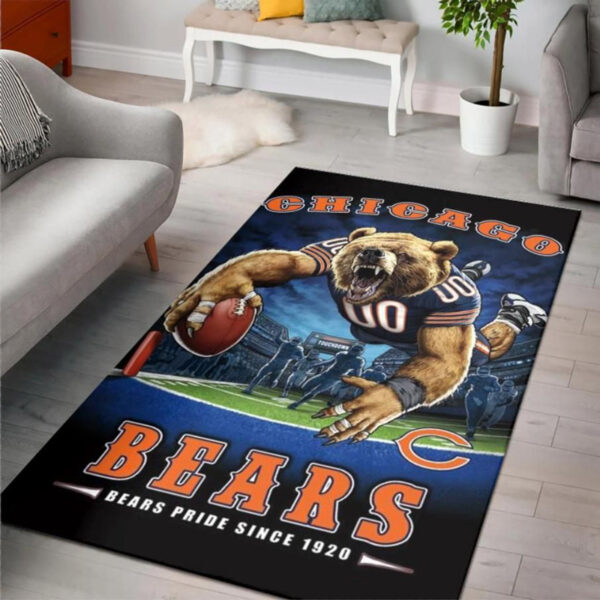 Chicago Bears Rug Bath Rug Floor Rug Regtangle Carpet