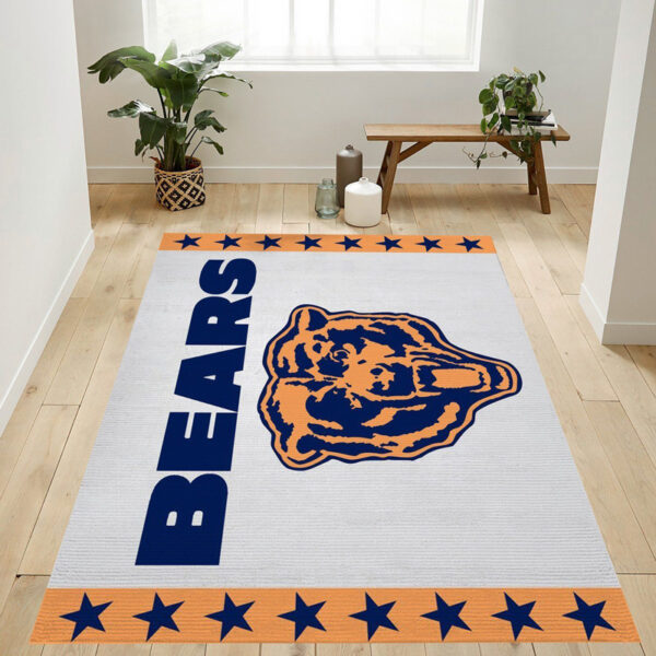 Chicago Bears Rug Living Room Rug Floor Rug Regtangle Carpet