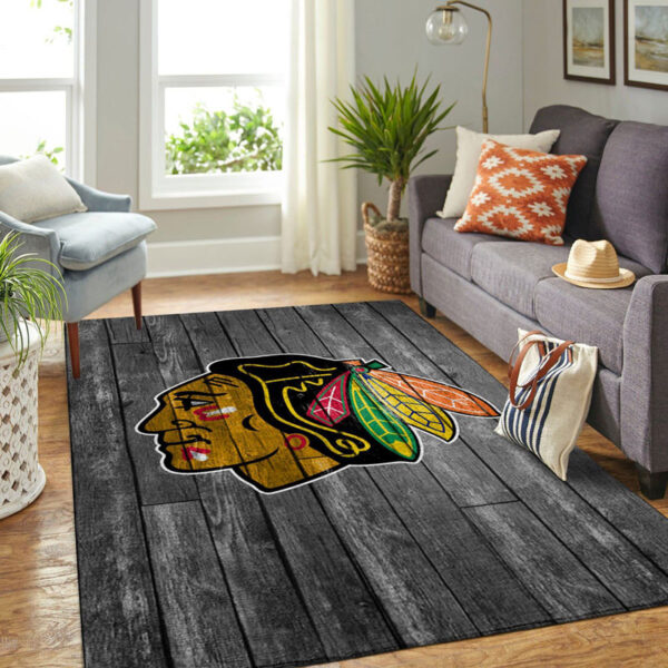 Chicago Blackhawks Rug Living Room Carpet Regtangle Carpet Floor Decor