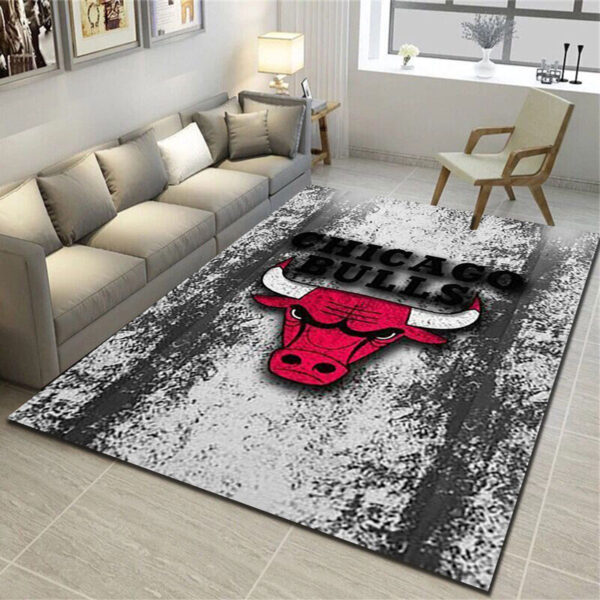 Chicago Bulls Rug Living Room Carpet Regtangle Carpet Floor Decor
