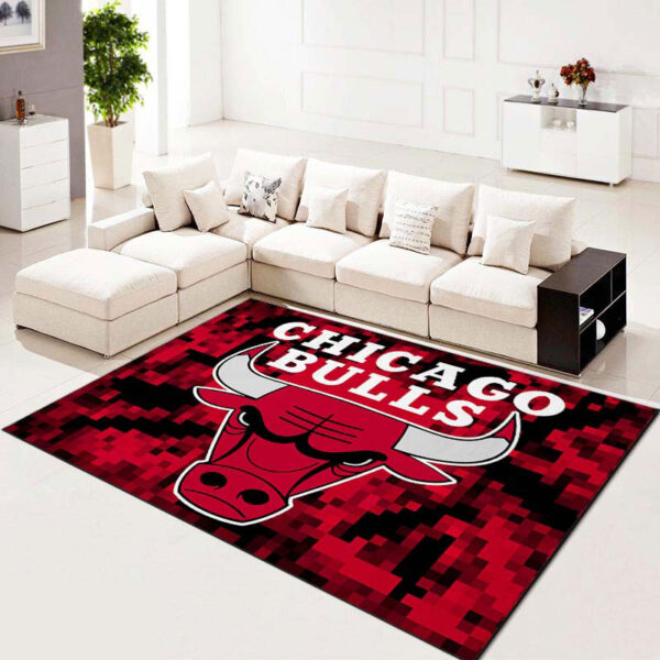 Chicago Bulls Rug Living Room Carpet Regtangle Carpet Floor Decor