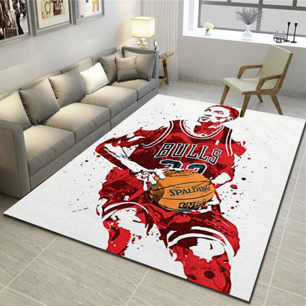 Chicago Bulls Rug Living Room Carpet Regtangle Carpet Floor Decor