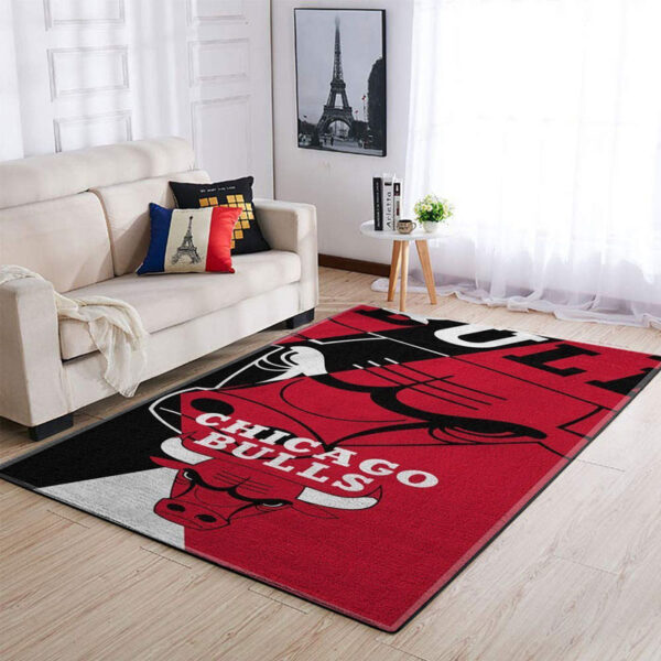 Chicago Bulls Rug Living Room Carpet Regtangle Carpet Floor Decor