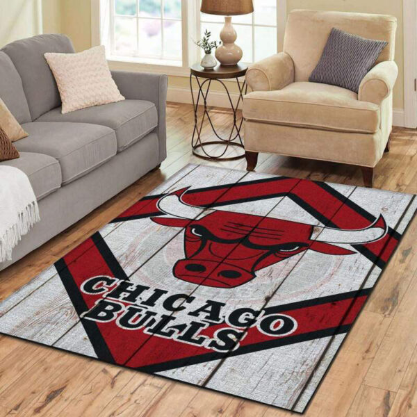 Chicago Bulls Rug Living Room Carpet Regtangle Carpet Floor Decor