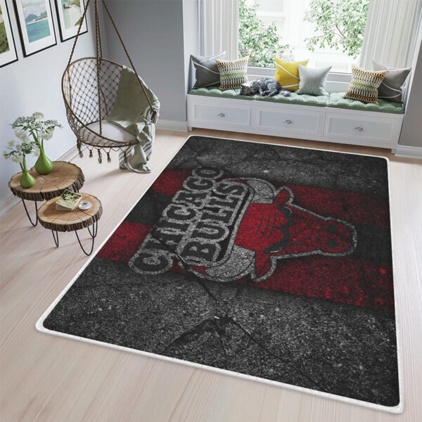 Chicago Bulls Rug Living Room Carpet Regtangle Carpet Floor Decor