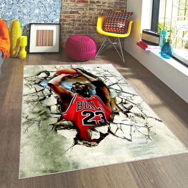 Chicago Bulls Rug Living Room Carpet Regtangle Carpet Floor Decor