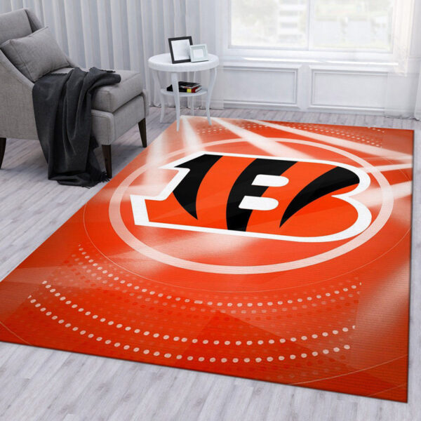 Cincinnati Bengals Area Rug Bathroom Rug Floor Rug Regtangle Carpet