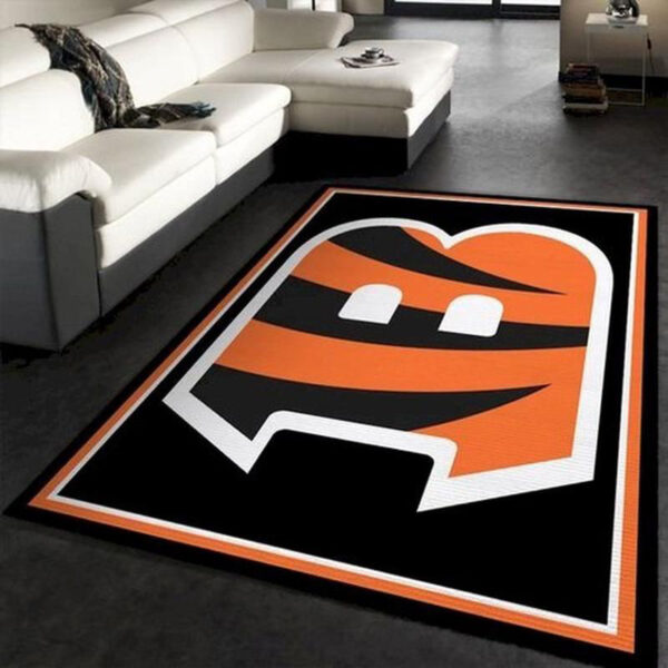 Cincinnati Bengals Area Rug Living Room Rug Floor Rug Regtangle Carpet