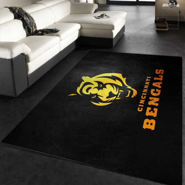 Cincinnati Bengals Area Rug Living Room Rug Floor Rug Regtangle Carpet