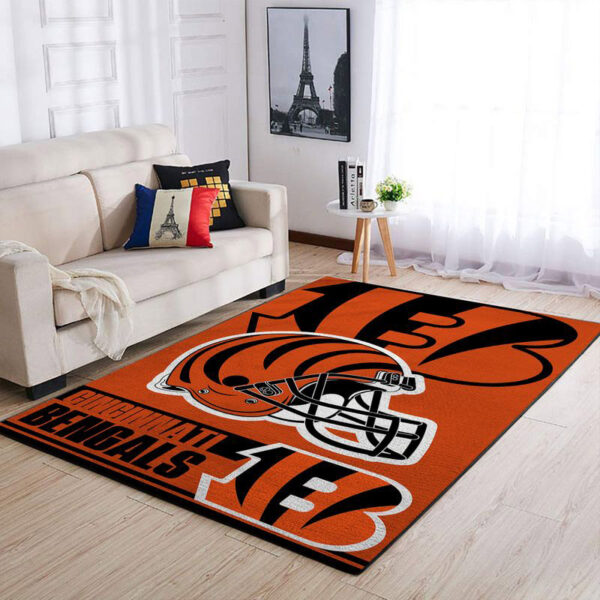 Cincinnati Bengals Carpet Living Room Rug Floor Rug Regtangle Carpet