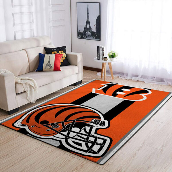 Cincinnati Bengals Carpet Living Room Rug Floor Rug Regtangle Carpet