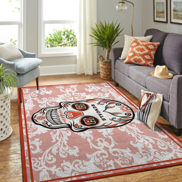 Cincinnati Bengals Carpet Living Room Rug Floor Rug Regtangle Carpet