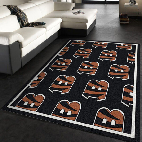 Cincinnati Bengals Carpet Living Room Rug Floor Rug Regtangle Carpet
