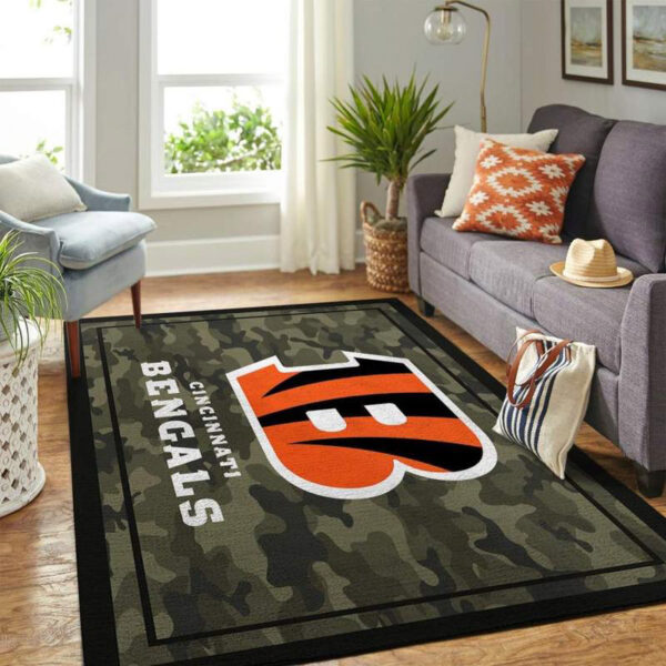 Cincinnati Bengals Rug Bathroom Rug Floor Rug Regtangle Carpet