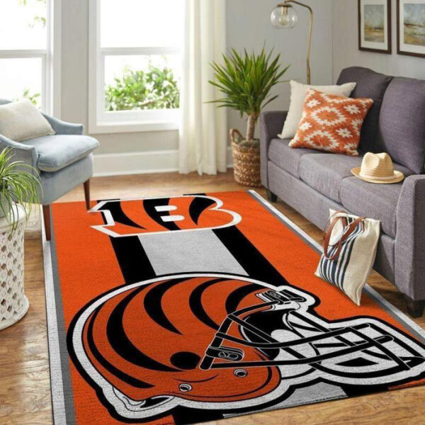 Cincinnati Bengals Rug Bathroom Rug Floor Rug Regtangle Carpet