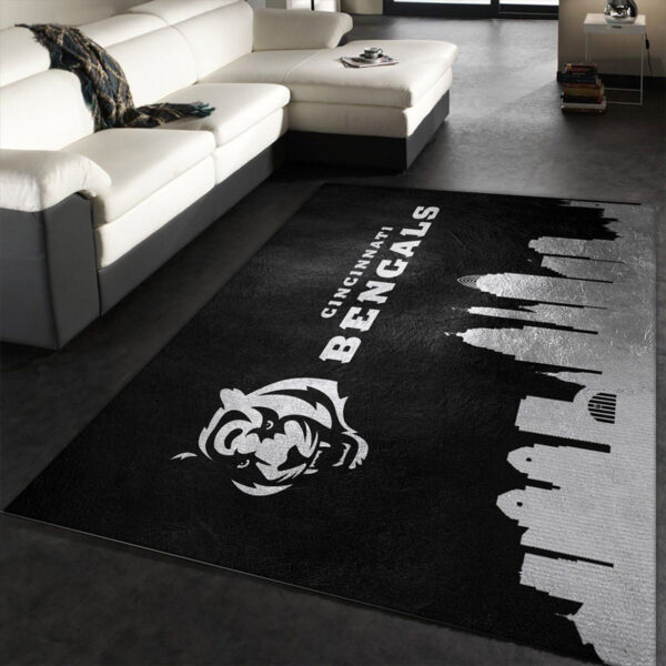 Cincinnati Bengals Rug Living Room Rug Floor Rug Regtangle Carpet