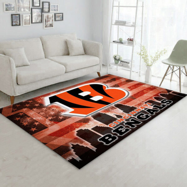 Cincinnati Bengals Rugs Bathroom Rug Floor Rug Regtangle Carpet