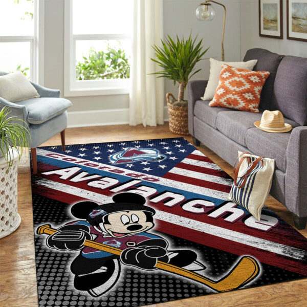Colorado Avalanche Rug Living Room Carpet Regtangle Carpet Floor Decor