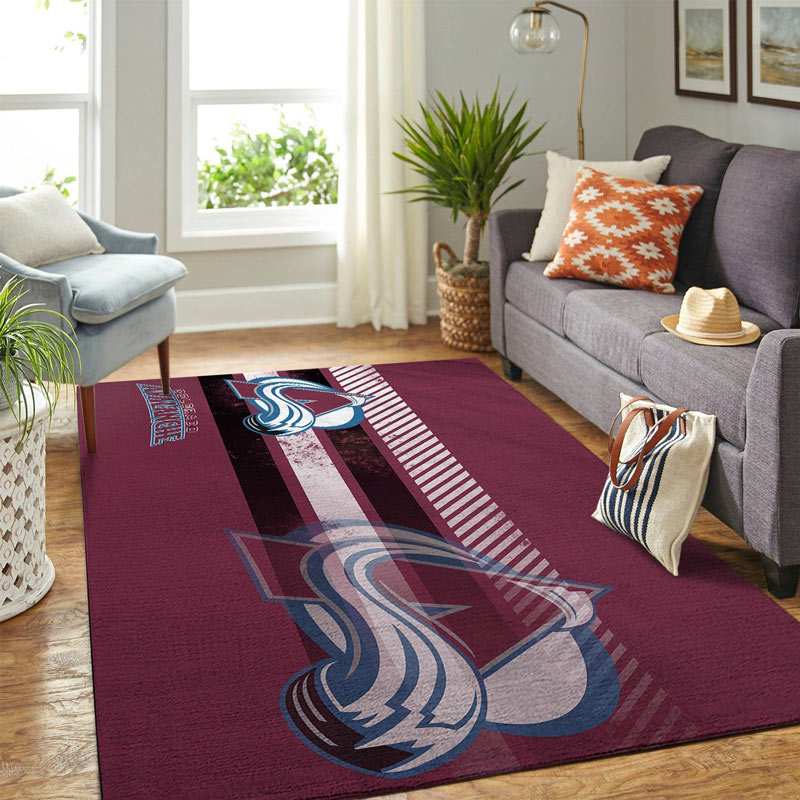 Colorado Avalanche Rug Living Room Carpet Regtangle Carpet Floor Decor