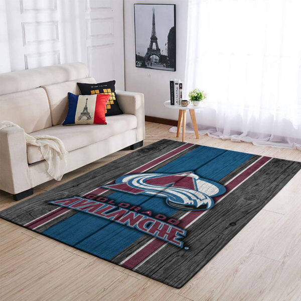 Colorado Avalanche Rug Living Room Carpet Regtangle Carpet Floor Decor