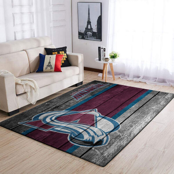 Colorado Avalanche Rug Living Room Carpet Regtangle Carpet Floor Decor