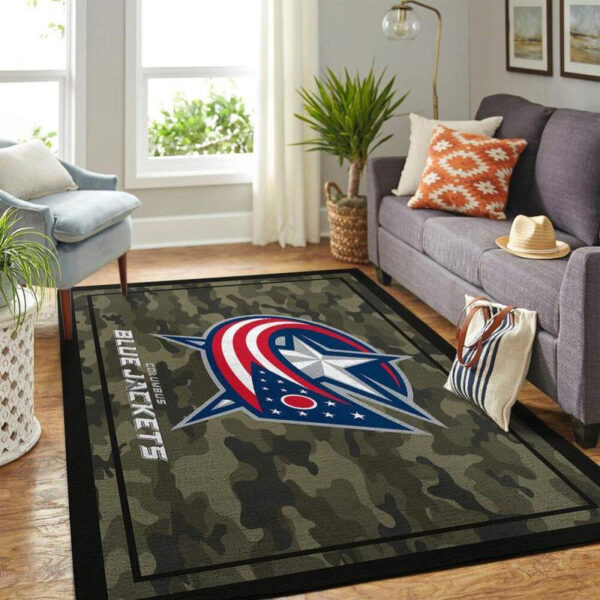 Columbus Blue Jackets Rug Living Room Carpet Regtangle Carpet Floor Decor