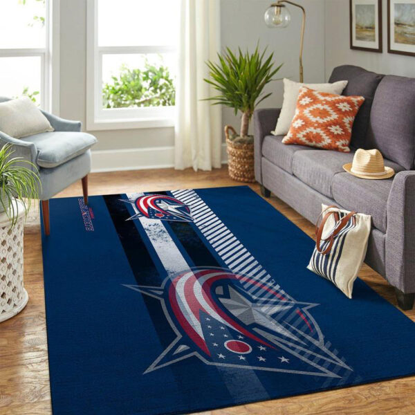 Columbus Blue Jackets Rug Living Room Carpet Regtangle Carpet Floor Decor