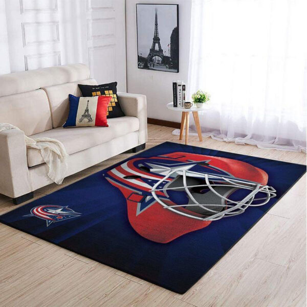 Columbus Blue Jackets Rug Living Room Carpet Regtangle Carpet Floor Decor