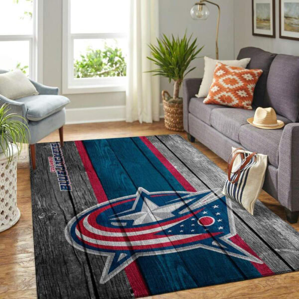 Columbus Blue Jackets Rug Living Room Carpet Regtangle Carpet Floor Decor