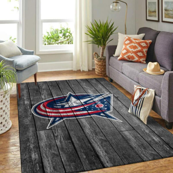 Columbus Blue Jackets Rug Living Room Carpet Regtangle Carpet Floor Decor