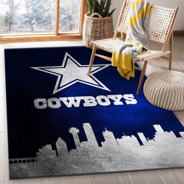 Dallas Cowboys Area Rug Bath Rug Floor Rug Regtangle Carpet