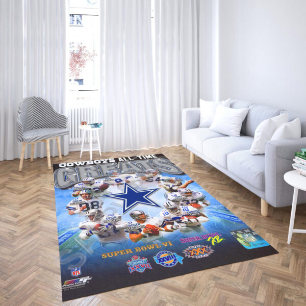 Dallas Cowboys Rug Living Room Rug Floor Rug Regtangle Carpet