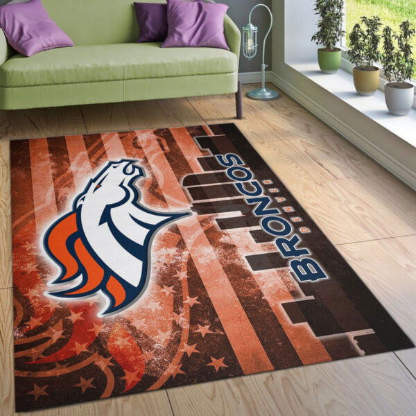 Denver Broncos Carpet Bathroom Rug Floor Rug Regtangle Carpet