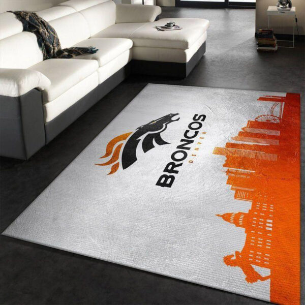 Denver Broncos Carpet Living Room Rug Floor Rug Regtangle Carpet