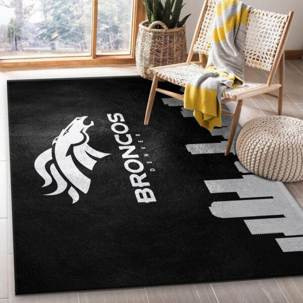 Denver Broncos Carpet Living Room Rug Floor Rug Regtangle Carpet